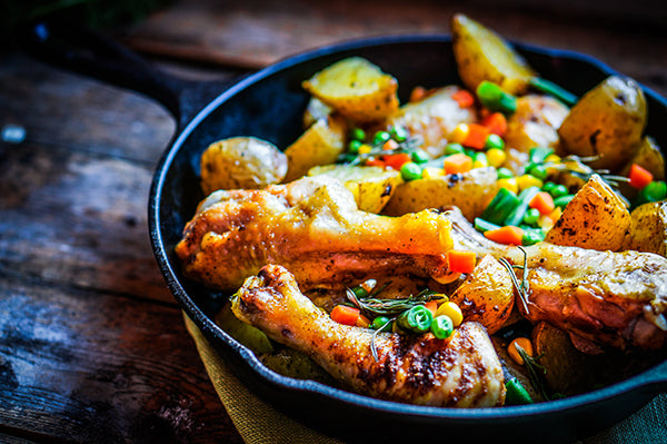 Recipe for Grilled Cast Iron Chicken By Olive Oil Divine