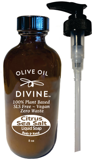 Citrus Sea Salt Liquid Soap with Extra Virgin Olive Oil