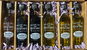 6 Pack - "de Grilling Boss" Extra Virgin Olive Oil & Balsamic Gift Set