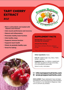 Tart Cherry Extract 8oz